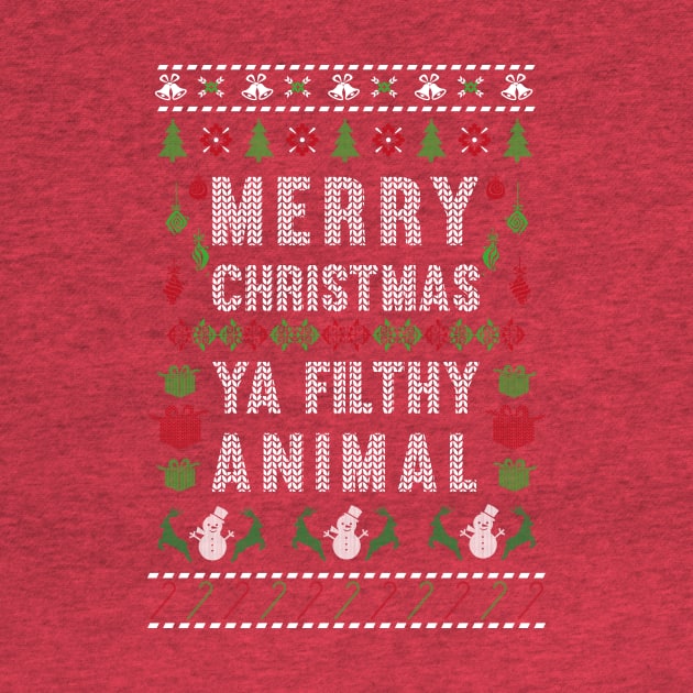 Merry Christmas Ya Filthy Animal by ckandrus